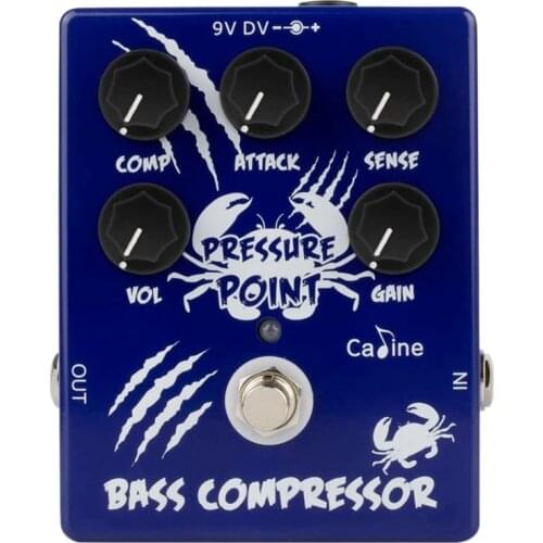 Caline CP-45 Pressure Point Bass Compressor Pedal True Bypass with Aluminum Alloy Housing Guitar Accessories