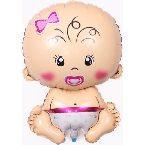 Baby Shape Foil Balloons girl boy Helium Globos Baby Shower Decor For baby Birthday Party Decoration Balloon kids gift