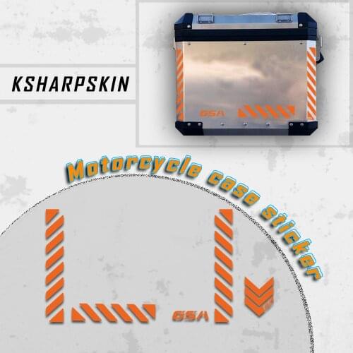 For BMW Universal R1200GSA R1250GSA F850 GS F 750GS Motorcycle Top Side Tail Box cases panniers Aluminium Luggage Sticker decals