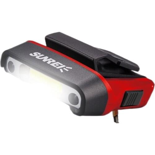 Induction clip cap headlight lamp bright night fishing light fishing hat cap lamp rechargeable flashlight head mount