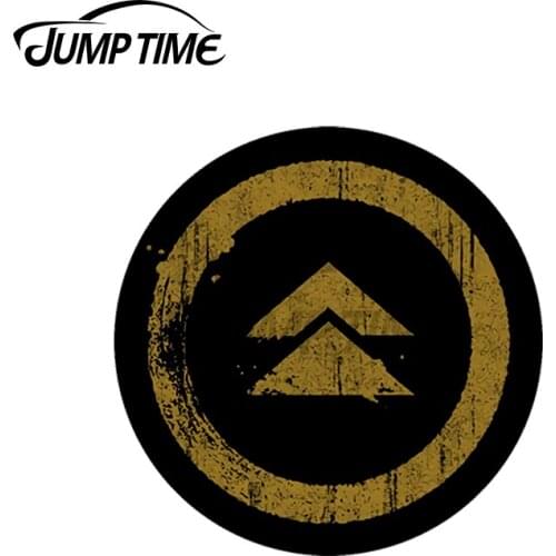 JumpTime 13 x 13cm For Ghost of Tsushima Car Stickers Fashion Game Decal Vinyl Car Wrap Waterproof Sunscreen Decoration