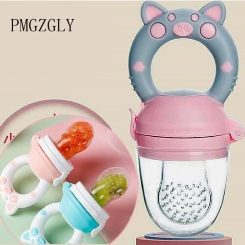 Food Feeder Newborn Baby Fresh Trainning to Eat Fruit Grinding Stick Baby 3-12 Months Supplementary Food Bag Teether