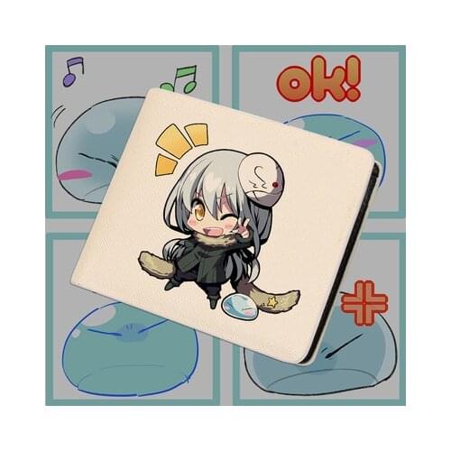 Tensei Shitara Slime Datta Ken wallet Short style Rimuru Tempest PU Leather Cartoon Anime Student holders