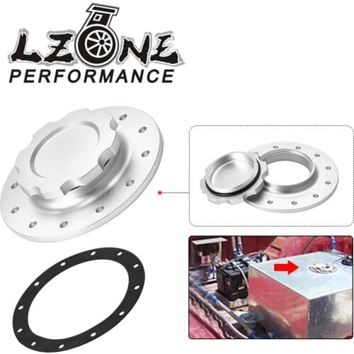 LZONE - Billet Aluminum Fuel Cell/Surge Tank Cap with 12 bolting holes with 3'' I.D.Opening For RI fuel cells JR-SLFCC-01S