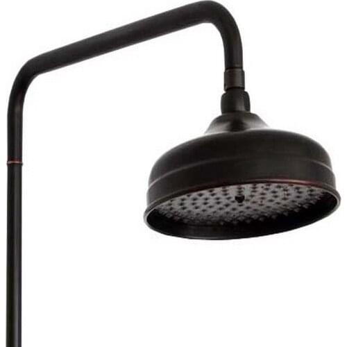 8" ( inch ) Black Oil Rubbed Bronze Round Shape Bath Rainfall Shower head / Bathroom Accessory (Standard 1/2") ash003