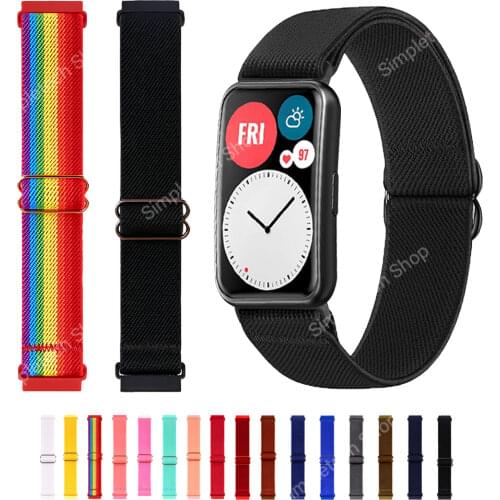 Nylon Band For Huawei Watch FIT Strap adjustable Smartwatch Accessories Loop Wristband Belt bracelet for Huawei Watch fit Strap