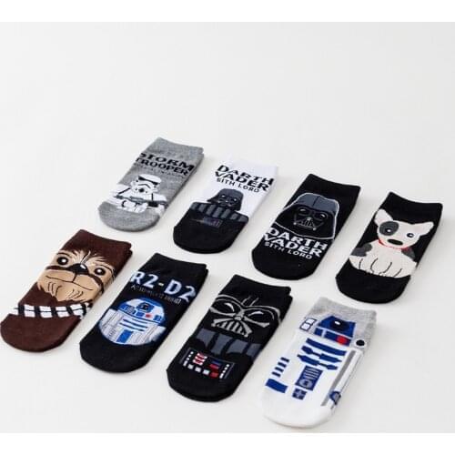Star Wars Men Socks High Quality Women New Cartoon Sport Socks Wookiee Jedi Knigh Party Novelty Funny Movie Cosplay Party Socks