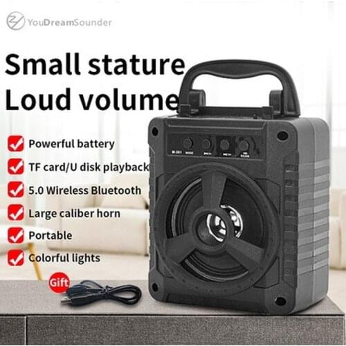 New Wireless Bluetooth Speakers Square Dance Outdoor Portable High Volume Stereo Subwoofer Multifunctional TF U Disk FM Radio