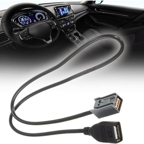 Brand New AUX USB Cable Adapter MP3 File Adapter Wire For Honda Civic Jazz CR-V A-ccord CR-Z 2008 O-nward