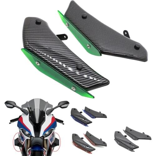 S1000RR 19 20 Carbon Fiber ABS Motorcycle Wing Fairing Moto Front Aerodynamic Winglet Cover For BMW S1000RR S1000 RR 2019 2020