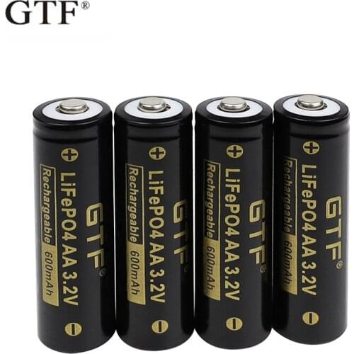 Rechargeable Battery Lithium 3.2 mAh Battery 14500 v lifepo4 aa 600 for camera and solar LED lights