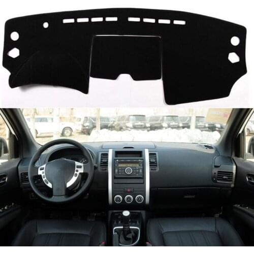 Car Dashboard Cover Mat Pad Dashmat For Nissan X-Trail Xtrail T31 2008-2013 Dash Sun Shade Instrument Protect Carpet Accessories