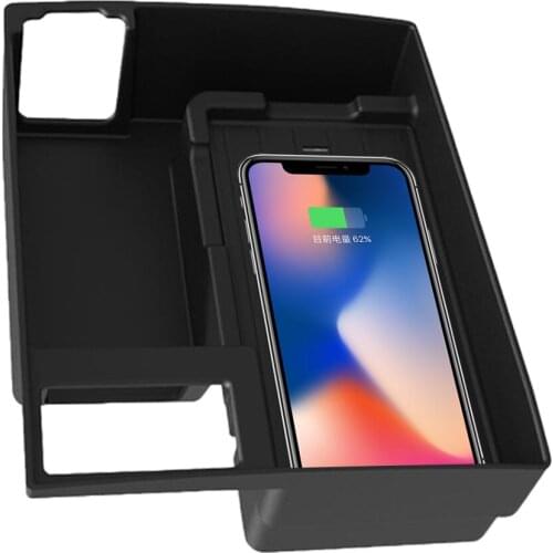 QI Wireless Car Charger For Audi A6L/A7 2016-2018 Intelligent Infrared Fast Wireless Charging Car Phone Holder for IPhone