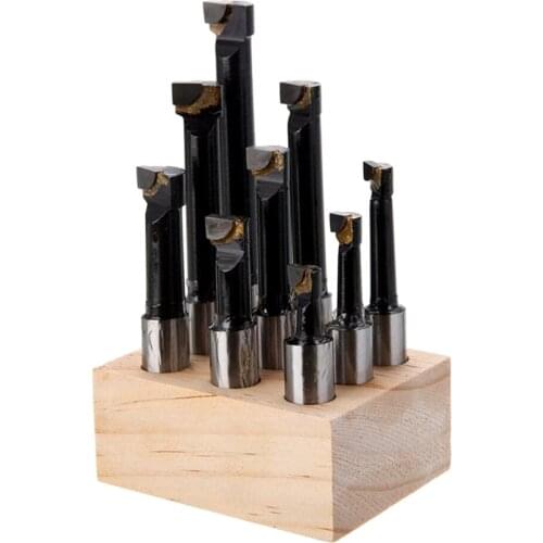 9pcs 1/8" Shank Boring Bar High Accuracy Milling Machine Tool Accessories