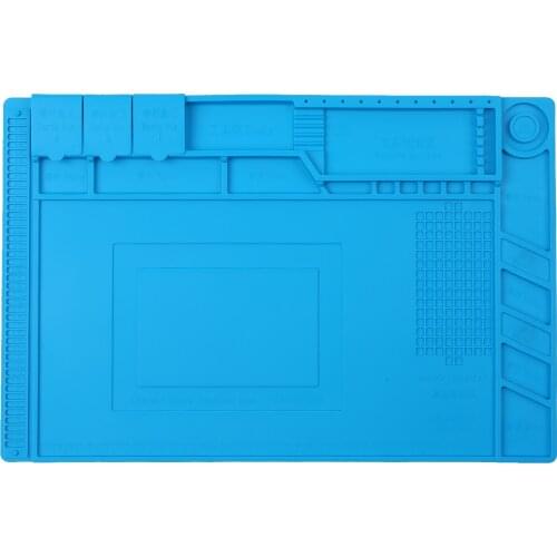 450×300MM Silicone Pad Magnetic Maintenance Mat Antistatic Maintenance Platform Heat Insulation Pad PCB Welding Working Pad