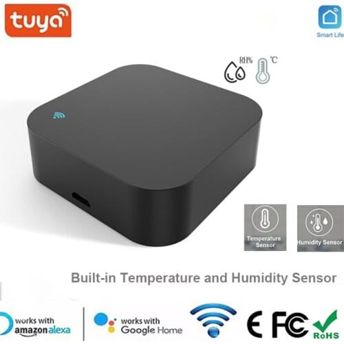 Tuya Smart Wifi IR Remote Control Smart Life APP Built-in Temperature & Humidity Sensor for Air Conditioner TV Alexa Google Home