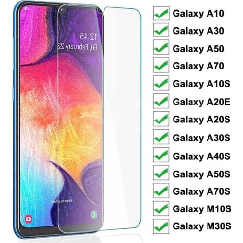 9H Tempered Glass For Samsung Galaxy A10 A30 A50 A70 Screen Protector Samsung A20E A10S A20S A30S A40S A50S A70S M10S M30S Glass
