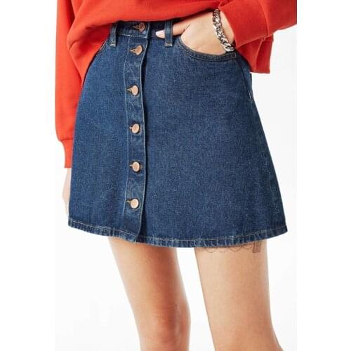 GOPLUS Y2k Skirt Mini Skirts Womens 2021 Korean Fashion High Waist Denim Skirt Jupe Crayon Taille Haute Short Femme Rokjes Dames