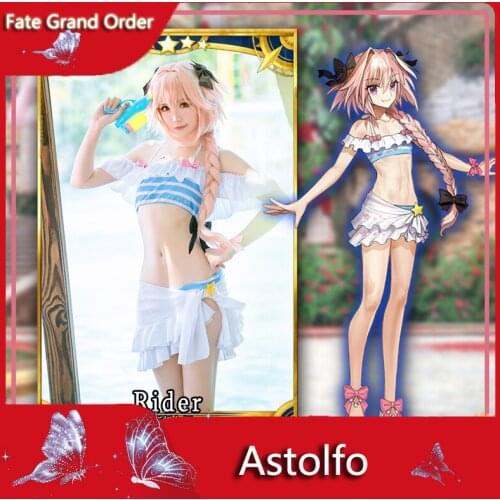 Game Fate Grand Order Astolfo Anime Swimsuit Cosplay Costume Women Halloween Carnival Party Uniform