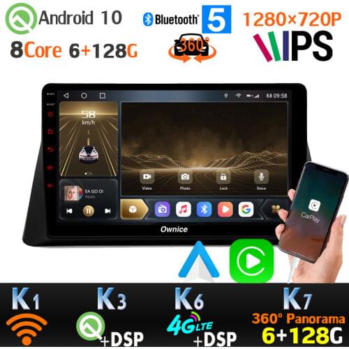 1280*720P 6G+128G Android 10.0 Car GPS Radio Player For Honda Accord 8th Split Screen auto Head Unit 4G LTE WiFi 360 Camera DSP