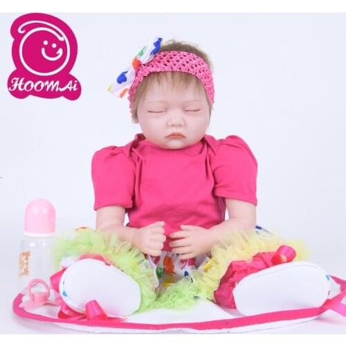22"Rare Newborn Baby Doll Cloth Body Realistic Lovely Baby Toy For Childrens Day Kid Christmas Gifts Doll Bebe Reborn Doll 55CM