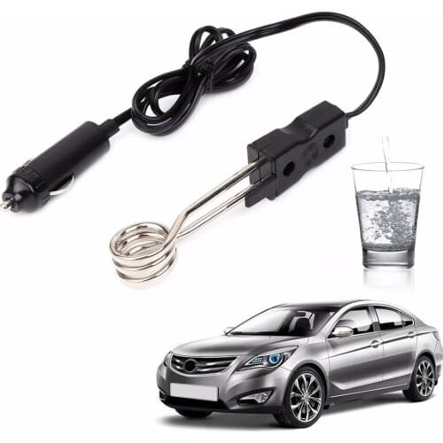 24V Portable Electric Car Boiled Water Tea Immersion Heater For Camping Picnic Stainless steel + Bakelite