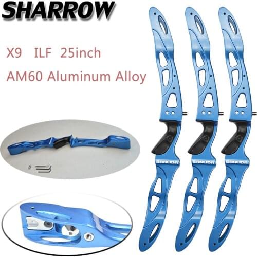 25inch Recurve Bow Riser Aluminum Alloy ILF Bow Handle DIY Outdoor Hunting Shooting Traing Bow And Arrow Archery Accessories