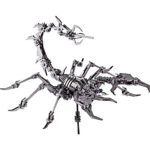 3D Metal Puzzle DIY Model Kit, Detachable 3D Puzzle, Suitable for Children 10-12 Years Old, Desktop Decoration, Scorpion