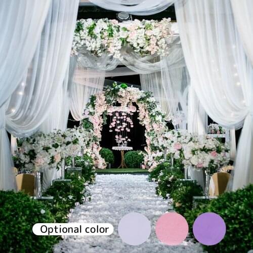 48CM Organza Wedding Arch Ribbon Chairs Cover Sheer Tulle Roll Fabric for Wedding Ceremony Birthday Party Mariage Decoration