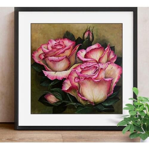 Diamond Embroidery Flowers Diamond Painting Full Square New Arrival Diamond Mosaic Sale Picture Of Rhinestones Beadwork