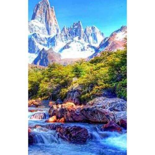 5D DIY Diamond Painting Mountain Peak Picture Square Round Diamond Art Sale Landscape Cross Stitch Kit Home Decoration WG2722