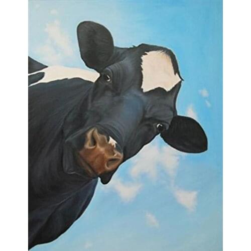Free Shipping Cow canvas prints oil painting printed on canvas wall art decoration picture Home Decor Artwork XJDP-173