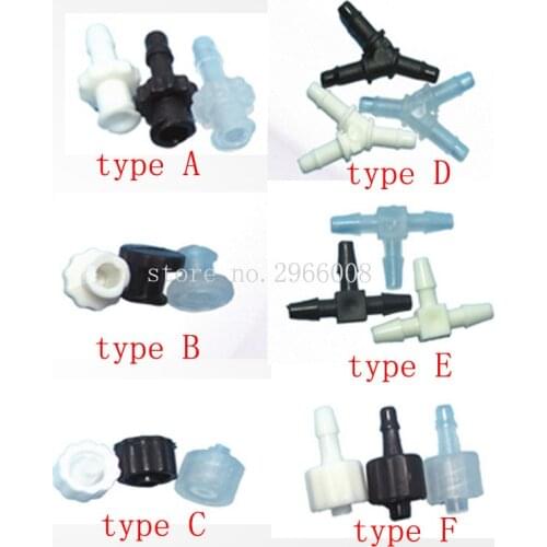 Free shipping !20pcs 4x3mm ink tube connector ink pipe hose connect for large format solvent uv inkjet printer