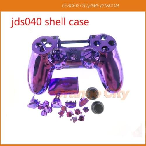 JDS040 JDM040 Chrome Plating full Housing Shell Cover Case with Button Mod Kit For Playstation 4 Pro for PS4 pro v2 controller