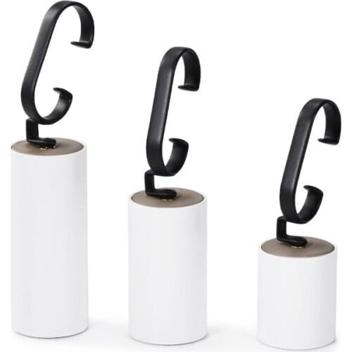 FANXI New 3 Pieces/Set Solid Wood Bracelet Bangle Jewelry Display Stand Rubber Watch Display Rack for Showcase Jewelry Exhibitor