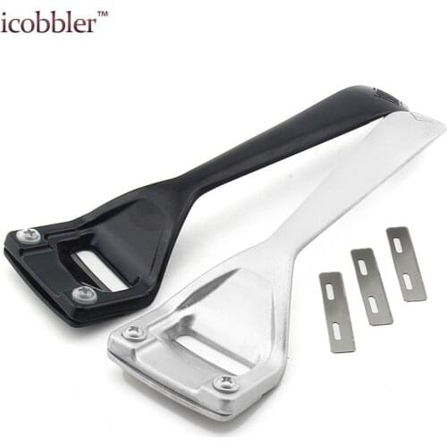 High Quality Leathercraft Tool Thinning Knife Leather Skiving Shove for Leather Craft DIY Tools Black and Silver with 3 Blades