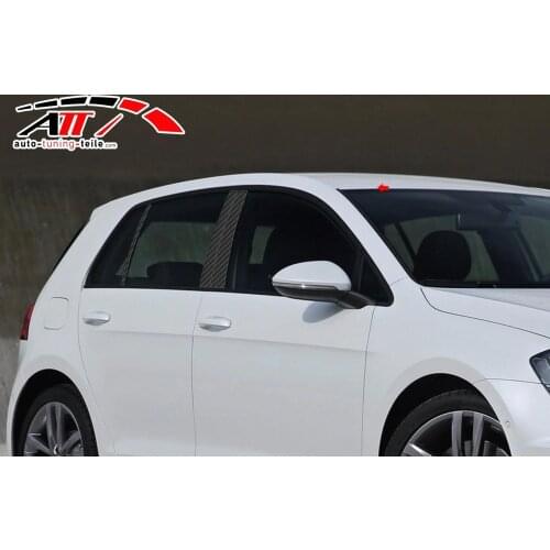 Fit For Vw Golf 7 2012-2018 Carbon Door Pole 6 Piece Chrome Styling Accessories Modified Designed Car Tuning Piece