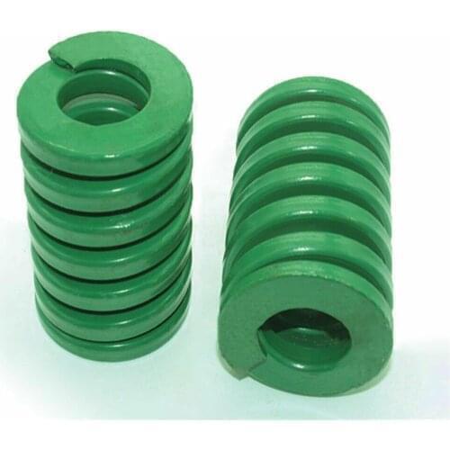 Compression Mold Die Spring, 2Pcs, Spring Heavy Load Coil Stamping, Green Outside Diameter 12mm Inner Diameter 6mm Length