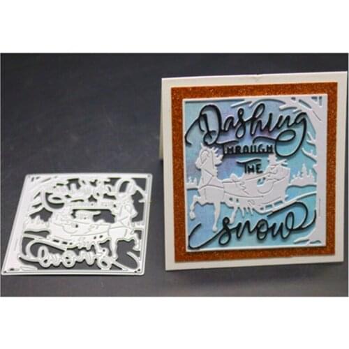 YINISE SCRAPBOOK Metal Cutting Dies For Scrapbooking Stencils SNOW CHRISTMAS DIY PAPER Album Cards Making Embossing Die CUT Cuts