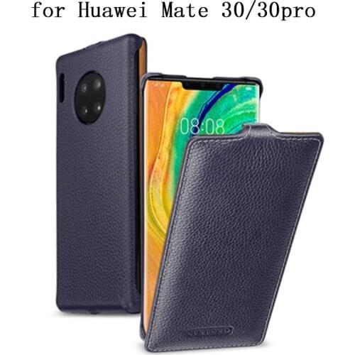 Fashion Luxury Genuine Cow Leather Case for Huawei Mate 30 Business Flip Phone Case Cover for Huawei Mate 30pro 30 Pro Coque