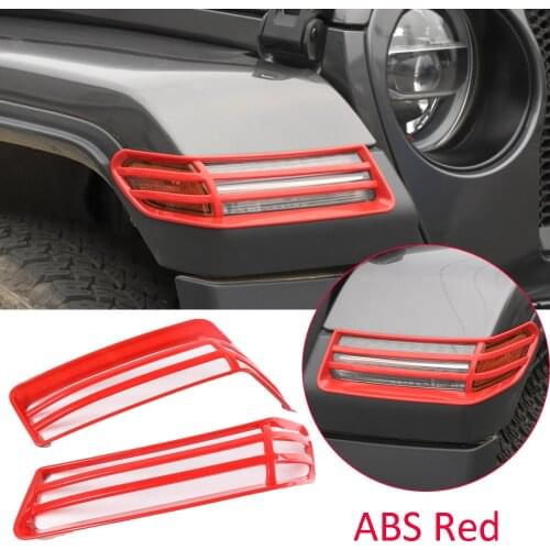 ABS Wheel Eyebrow Lampshade Cover Forfor Jeep Wrangler JL JT Gladiator 2018-2020
