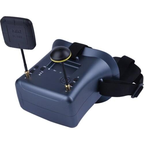 New FPV LS-008D 4.3 inch 5.8G 40CH DVR Diversity Goggles Dual Antenna 2000mAh Built-in Battery For RC Racing Drone