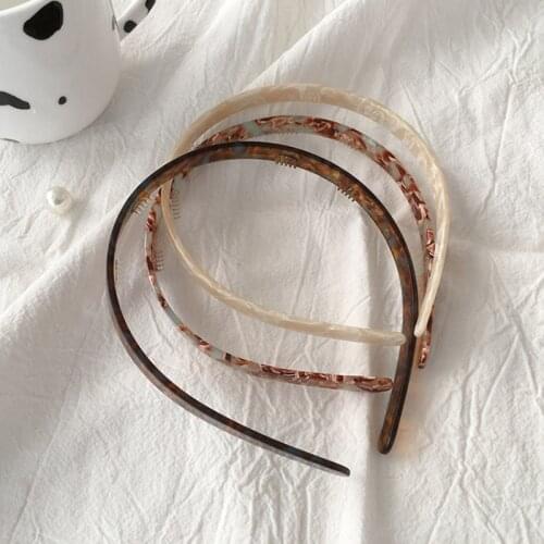 Newest Leopard Hairband Fashion Women Acetate Colorful Headband Ladies Hair Band Hoop Hair Accessories Makeup Home Headdress