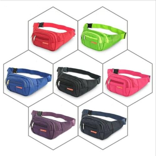 New Mens Womens Fanny Waist Pack Wateroroof Nylon Hip Belt Bag Purse Pouch Travel Sport Bum