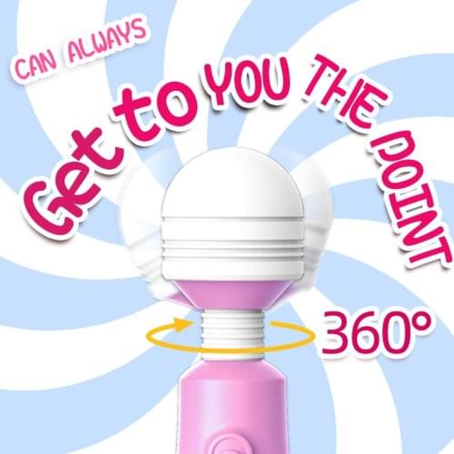 NEW Vibrator Wand G Spot Strong Variable Frequency Vibration Rotation Waterproof Clitoris Stimulator Massage Sex Toy for Woman