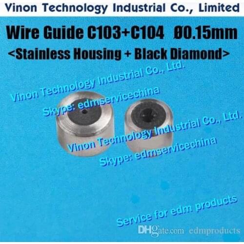 Ø0.15mm Wire Guide Set C103+C104 (Stainless Housing+Black Diamond type) 431.114+431.124, 200431114, 200431124, 135011600,1350116