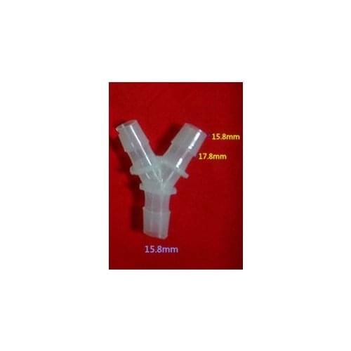 Garden Hose Plastic Y Connector 15.8mm Barbed Fittings 100pcs