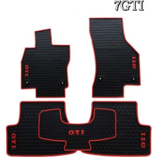 Custom Rubber Car Floor Mats for Volkswagen Golf 4 5 6 7 5 GTI 6GTI 7GTI No Odor Waterproof Carpets