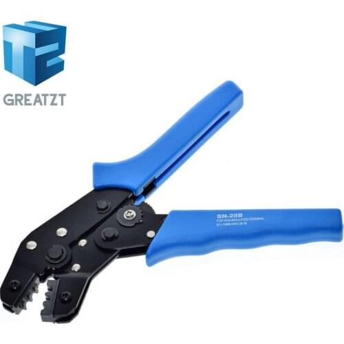 Blue SN-28B Pin Crimping Tool High-Carbon Steel Crimping Plier 2.54mm 3.96mm 28-18AWG Crimper 0.1-1.0mm Square dupont crimp tool