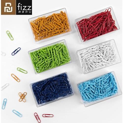 Youpin Fizz Color Metal Paper Clips Office Supplies Creative Mini Paper Clip ,Bookmark Memo Clip For Home School Supplies